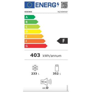 Americká chladnička Hisense RQ760N4AIF, 585l