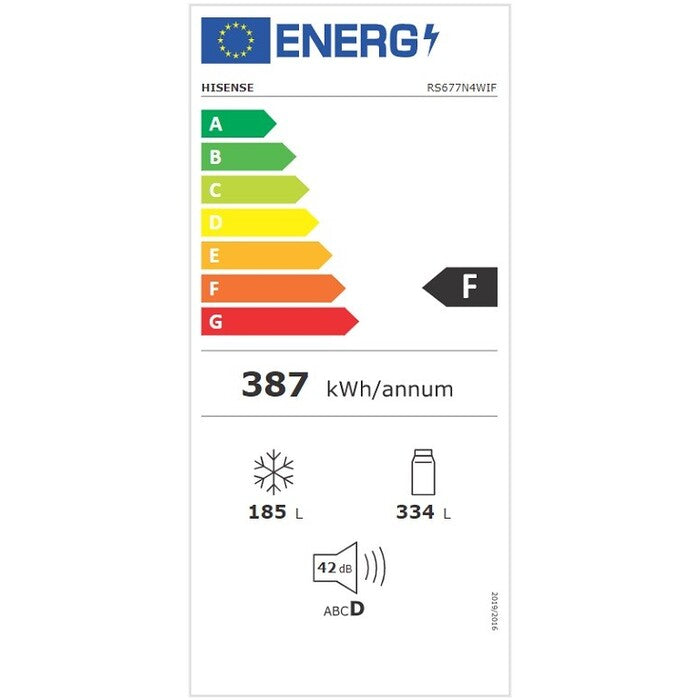 Americká chladnička Hisense RS677N4WIF, 519 l