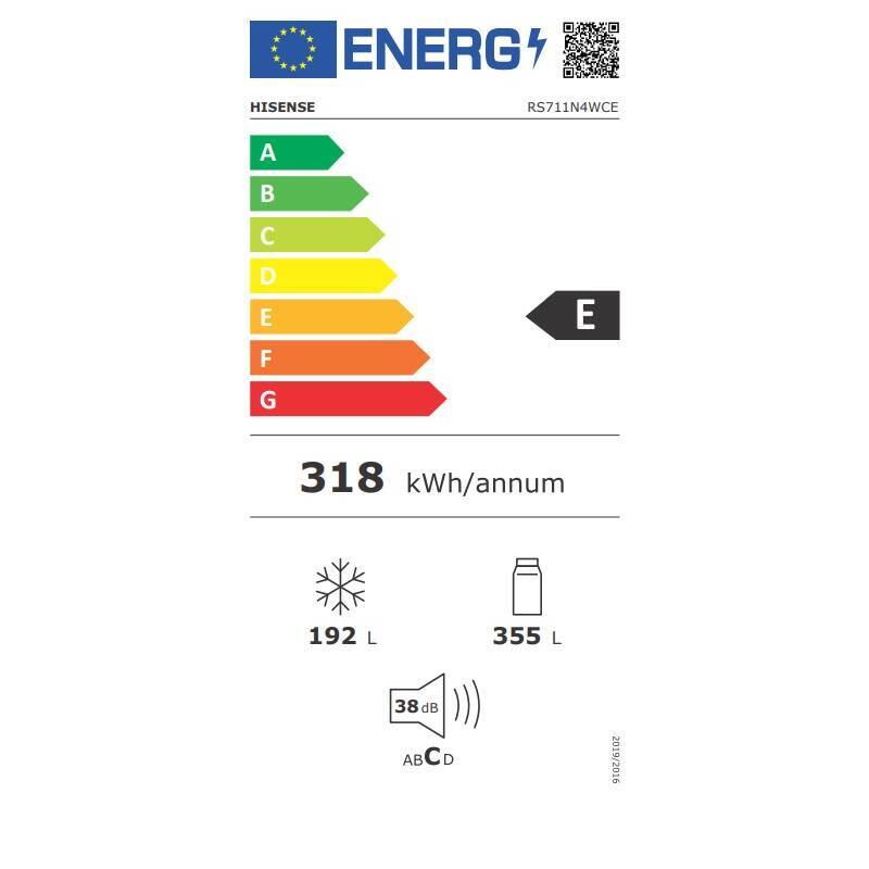 Americká chladnička Hisense RS711N4WCE