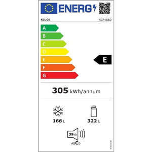 Americká chladnička Kluge KCF488D VADA VZHĽADU, ODRENINY