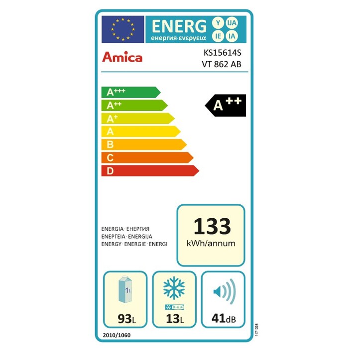 Amica VT 862 AB VADA VZHĽADU, ODRENINY