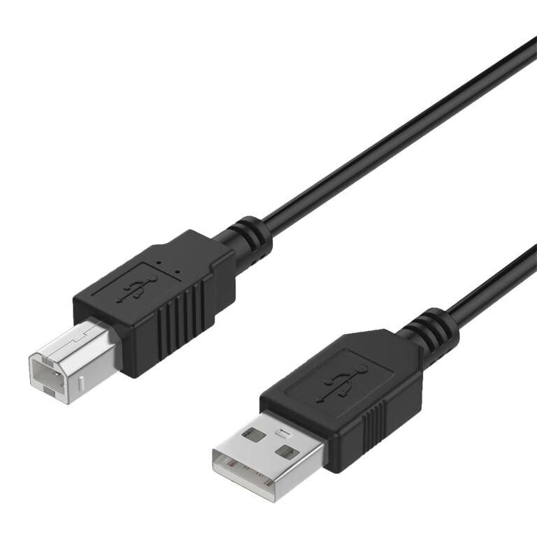 Kábel USB-A (male) na USB-B (male), 3m, čierna