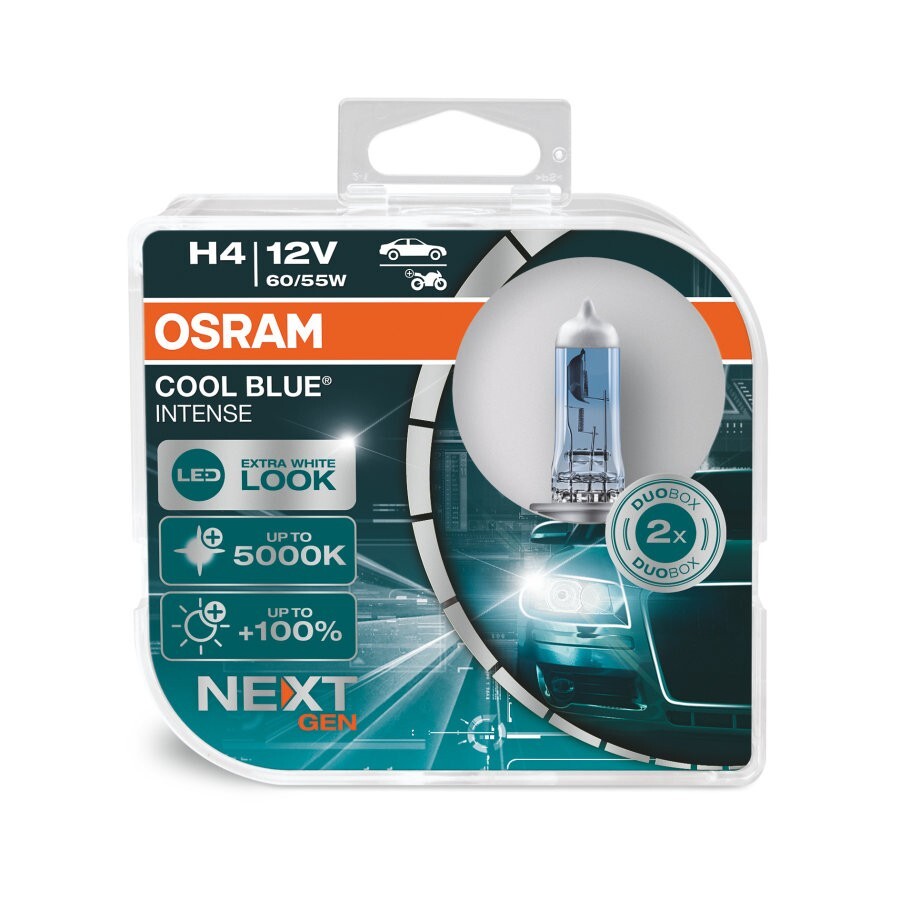 Autožiarovka H4 OSRAM Cool Blue Intense, 2ks