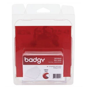 BADGY PVC Cards x100 - Thin (20mil - 0,50 mm)