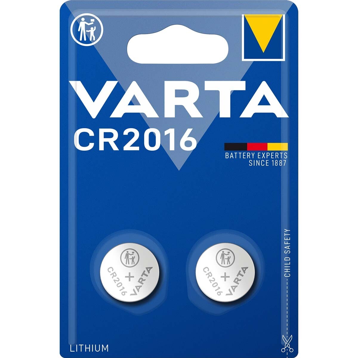 Gombíková batéria Varta CR 2016, 2 pack