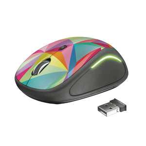 Myš Trust Yvi Wireless Mouse USB, geometrics (22337)