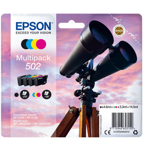 Epson originálny ink C13T02V64010, 502, T02V640, CMYK