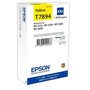 Epson originálny ink C13T789440, T789, XXL,yellow,4000str.,34ml