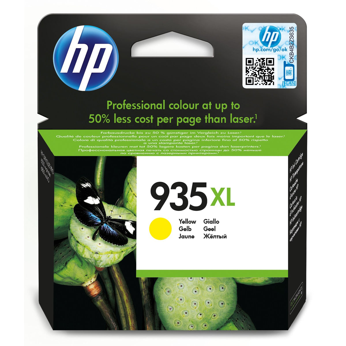 Cartridge HP C2P26AE, 935XL, žltá