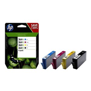 Cartridge HP N9J74AE, 364XL, štvorbalenie, CMYK