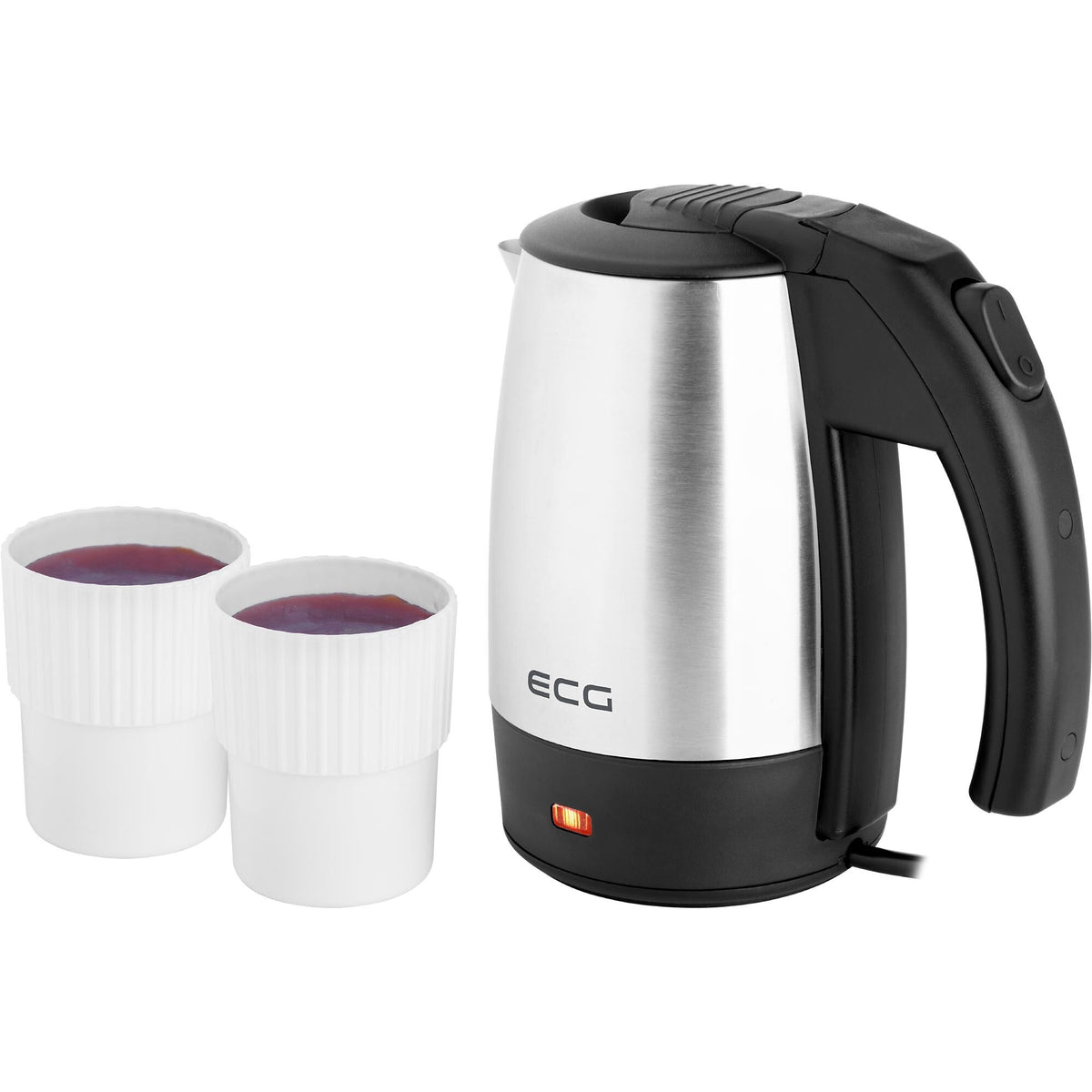 Cestovná rýchlovarná kanvica ECG RK 550 Travel, nerez, 0,5l