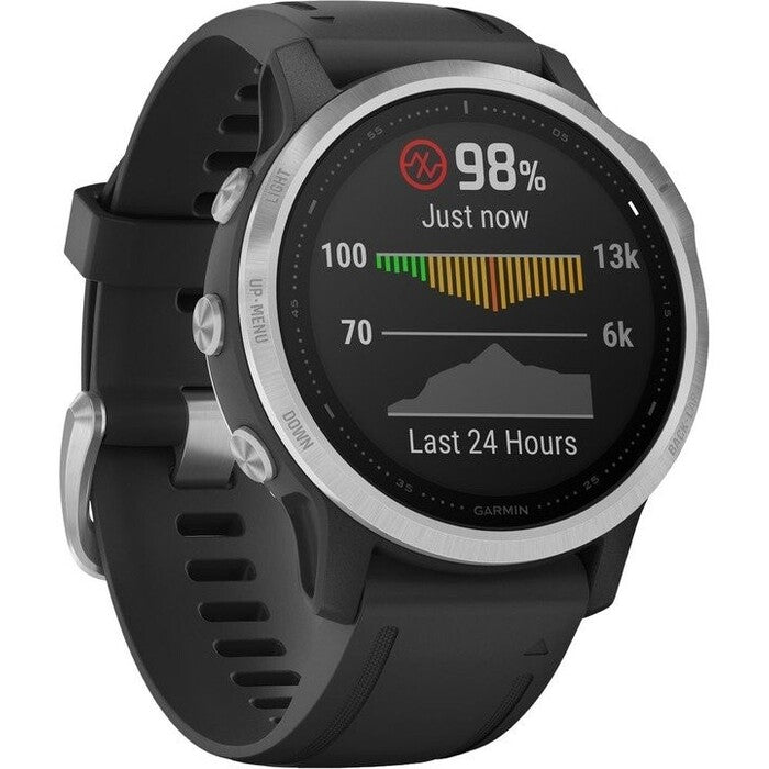 Chytré hodinky Garmin Fenix ??6S Glass, čierna/strieborná