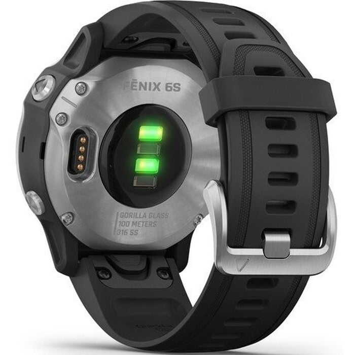 Chytré hodinky Garmin Fenix ??6S Glass, čierna/strieborná