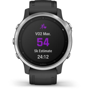 Chytré hodinky Garmin Fenix ??6S Glass, čierna/strieborná