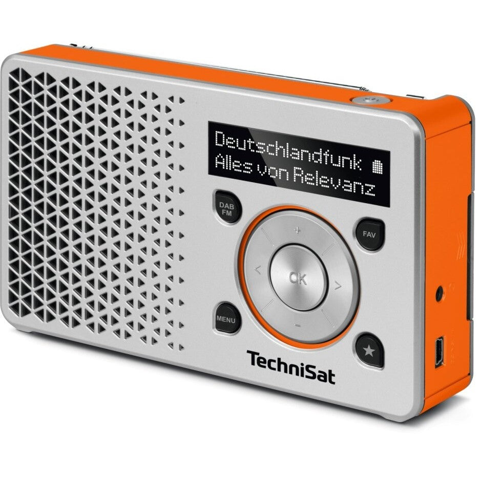 DAB rádio TechniSat DIGITRADIO 1, oranžové