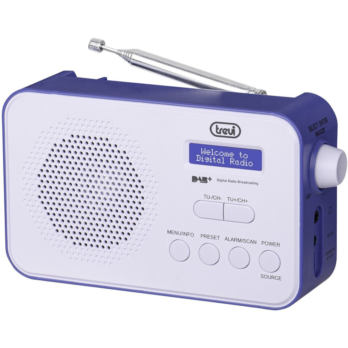 DAB rádio Trevi DAB 7F92 R, modré