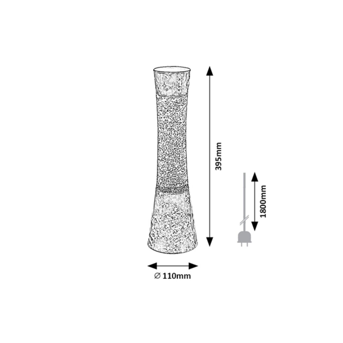 Dekoratívna lávová lampa s glitrami Rabalux 7026 MINKA