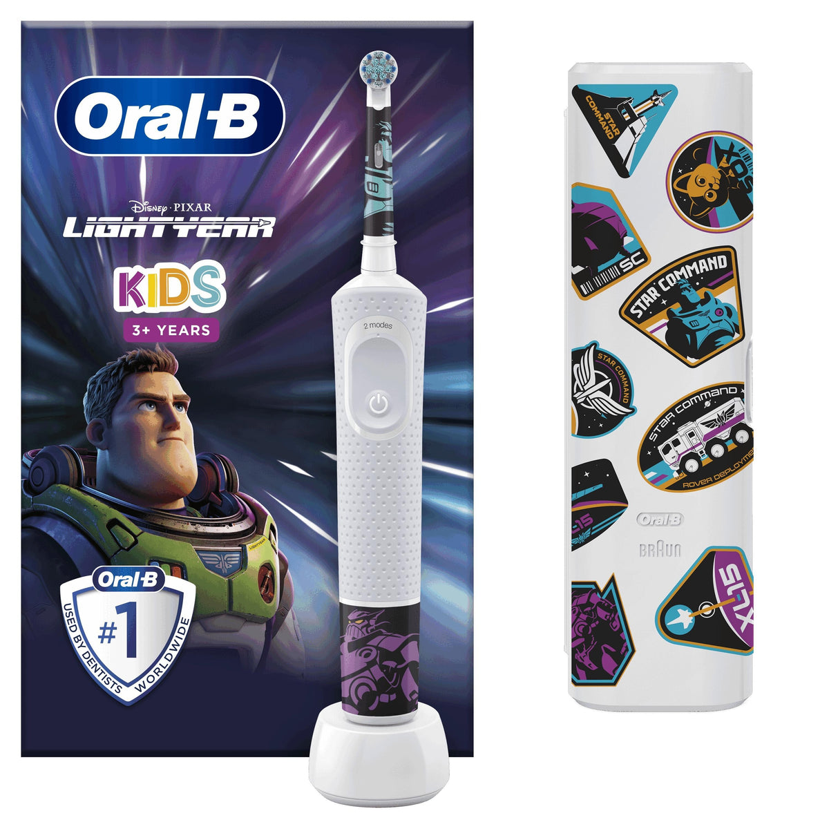 Detská zubná kefka Oral-B Vitality D100 Kids Lightyear + púzdro