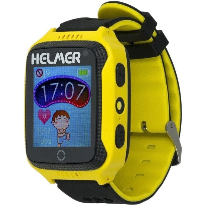 Detské smart hodinky Helmer LK 707 s GPS lokátorom, žltá