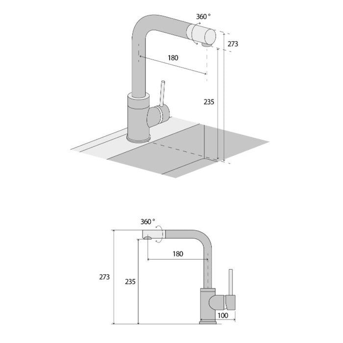 Drezová batéria Concept BDC4327, chróm