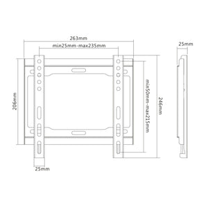 Držiak TV AQ OKDR22F, 23"-42", 40kg, fixný