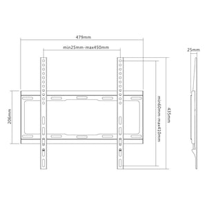 Držiak TV AQ OKDR44F, 32"-55", 40kg, fixný