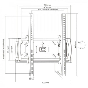 Držiak TV MKF 17DN443Z, 32"-55", 45kg, náklopný POŠKODENÝ OBAL