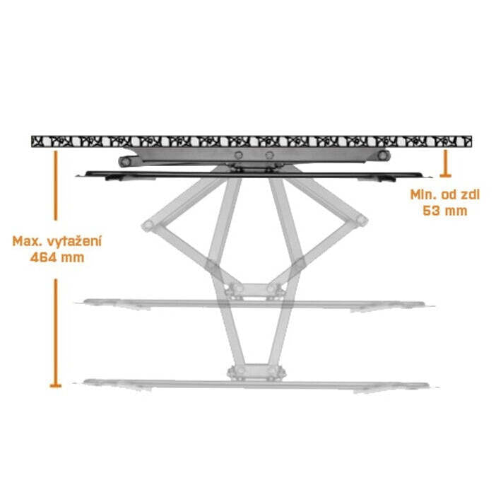 Držiak TV MKF 17DP641, do 80&quot;, 40kg, výsuvný POŠKODENÝ OBAL