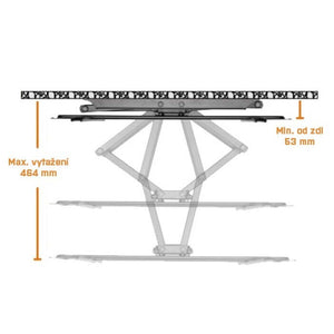 Držiak TV MKF 17DP641, do 80", 40kg, výsuvný POŠKODENÝ OBAL