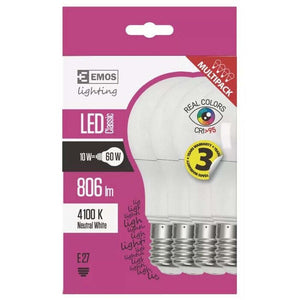 Emos ZQ51484 LED žiarovka Classic A60 10W E27 neutrálna biela