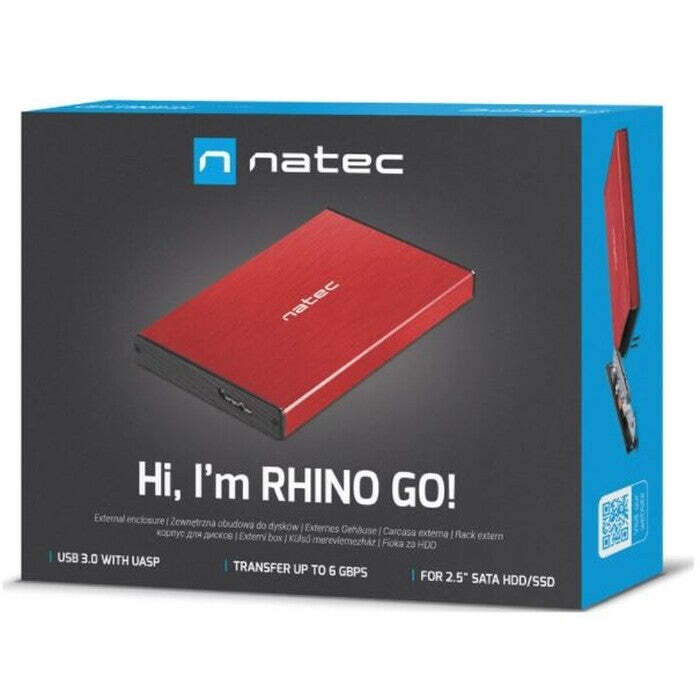 Externý box pre HDD Natec Rhino Go (NKZ-1279) POUŽITÉ, NEOPOTREB