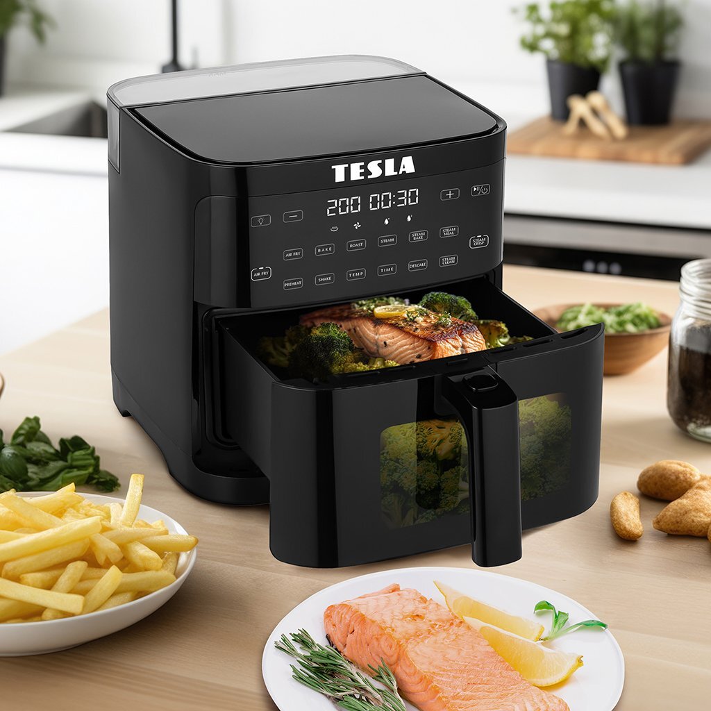 Fritéza TESLA AirCook &amp; Steam QS550 XL, 2v1, 5l