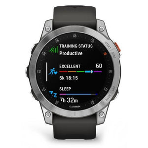 Garmin Epix Pro Glass, strieborná/sivý remienok