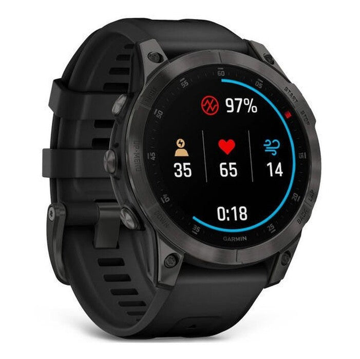 Garmin Epix Pro Sapphire/Titan, čierna/čierny remienok