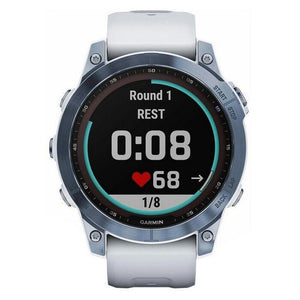 Garmin Fenix ??7 Pro Sapphire Solar/Titan, modrá/biely remienok