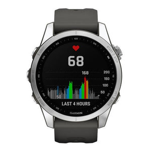 Garmin Fenix ??7S Pro Glass, strieborná/grafitový remienok