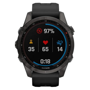 Garmin Fenix ??7S Pro Sapphire Solar/Titan Carbon, šedá/čierny