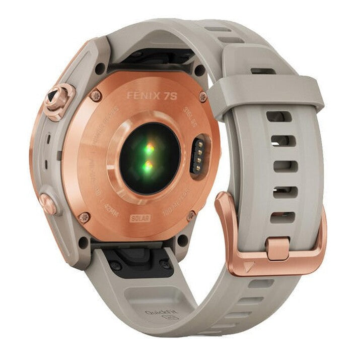 Garmin Fenix ??7S Pro Solar, Rose Gold/béžový remienok