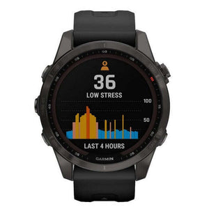 Garmin Fenix 7S Sapphire Solar/Titan Carbon, sivá/čierny+Voucher POUŽITÉ, NEOPOTREBOVANÝ TOVAR