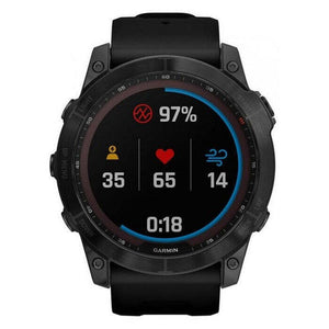 Garmin Fenix 7X Sapphire Solar/Titan, čierna/čierny r. +Voucher POUŽITÉ, NEOPOTREBOVANÝ TOVAR