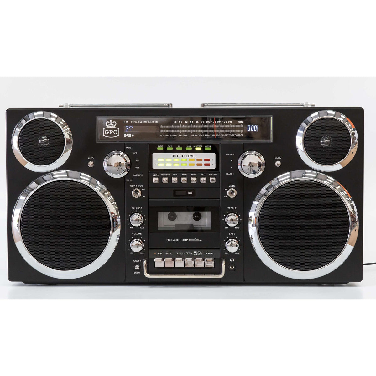 GPO BROOKLYN Black CD CD-R CD-RW USB AM DAB+ FM