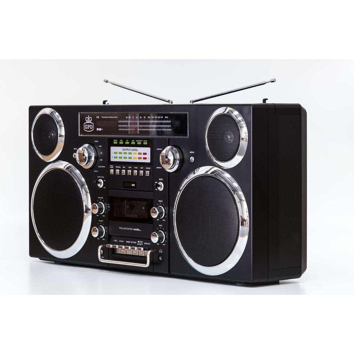 GPO BROOKLYN Black CD CD-R CD-RW USB AM DAB+ FM