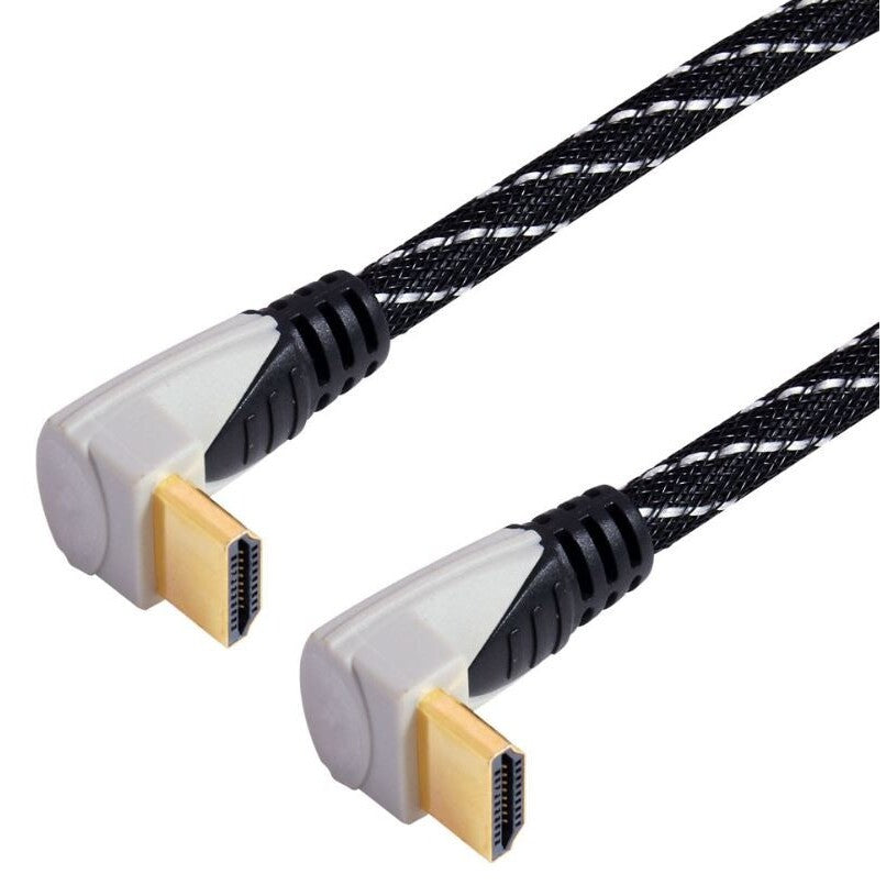 HDMI kábel MK Floria, 2.0, 1,8 m, lomený 90°/90°