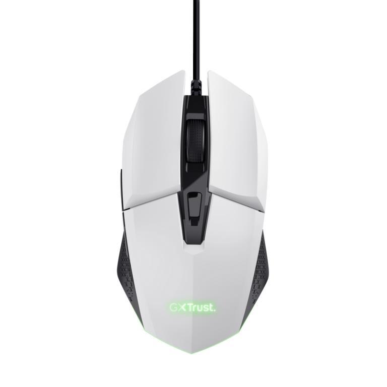 Herná myš TRUST GXT 109W FELOX, optická, USB, biela