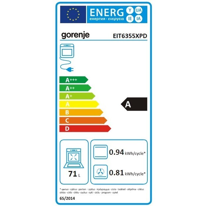 Indukčný šporák Gorenje EIT6355XPD