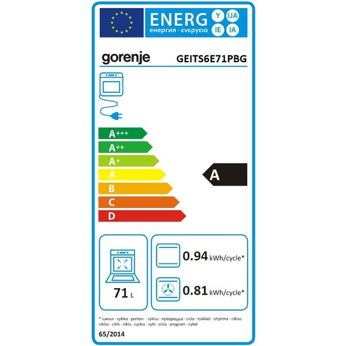 Indukčný sporák Gorenje GEITS6E71PBG