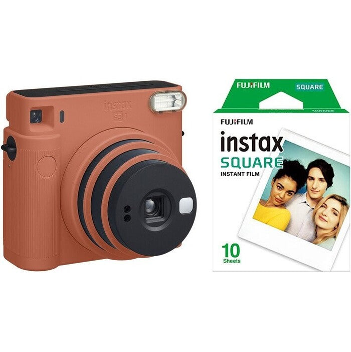 Fotoaparát Fujifilm Instax Square SQ1, oranžová +fotopapier 10ks