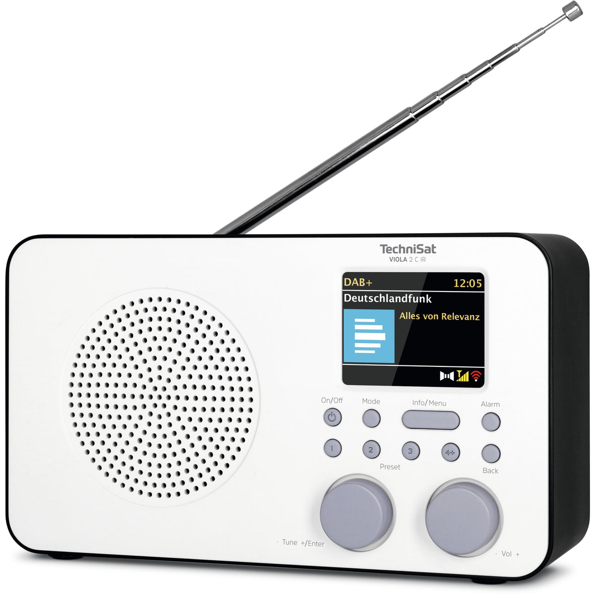 Internetové rádio TechniSat VIOLA 2 C IR, biele