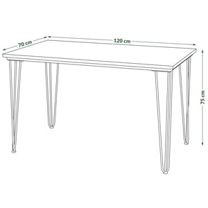 Jedálenský stôl Stormi 120x75x70 cm (dub artisan)