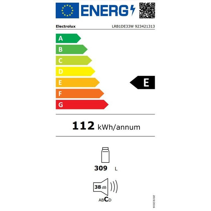 Jednoverová chladnička Electrolux LRB1DE33W